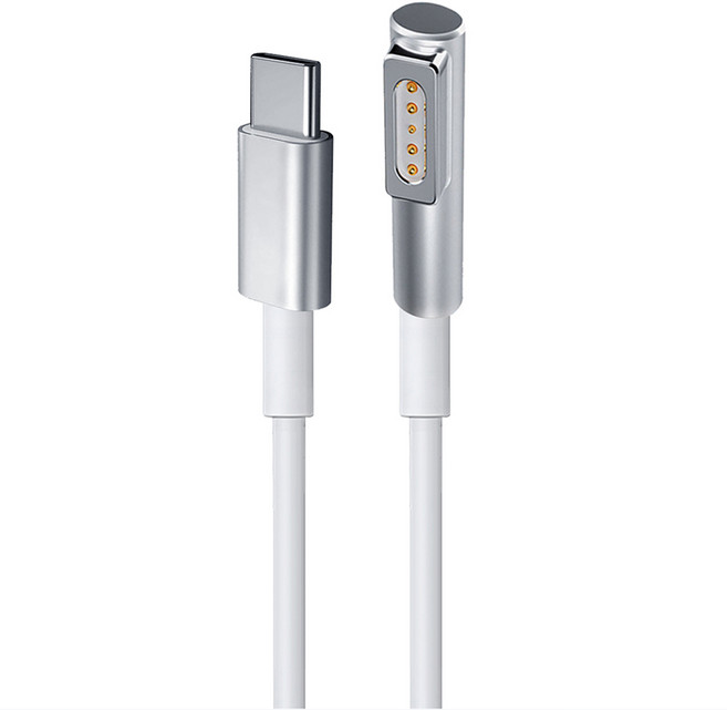COTEetCI 哥特斯 MacBook磁吸充電線 Type-C轉Magsafe2 PD快充線 16001-M1, 2m, 1個, 白色