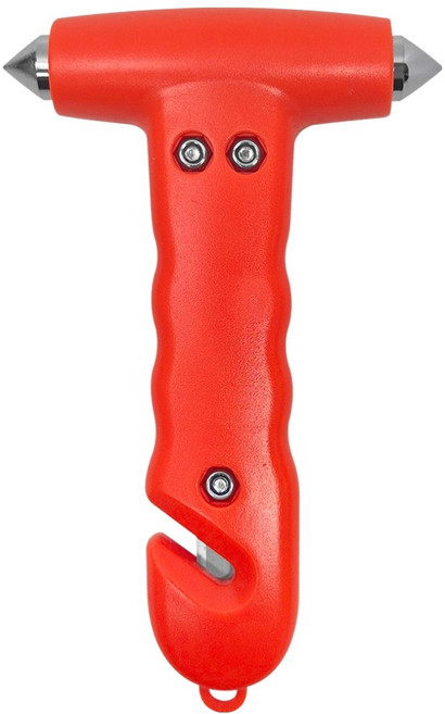 월드크린 차량용 비상 탈출 망치, 1개, 듀얼 오렌지