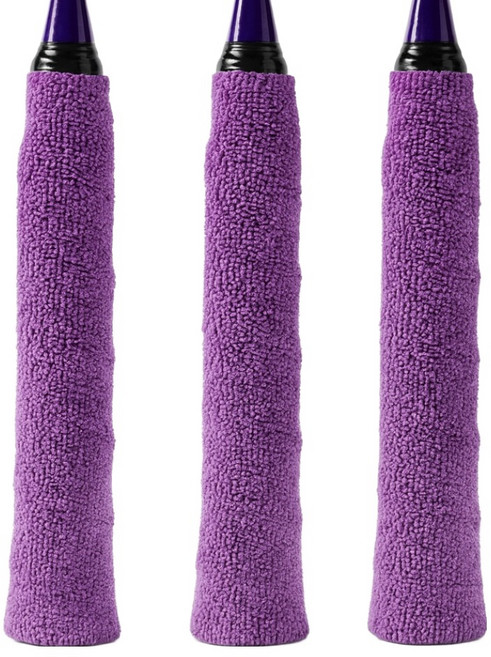 겜사 타월 라켓 그립 테이프, 퍼플, 3개