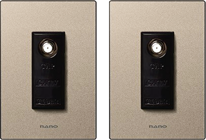 나노 모노골드 콘센트 CATV 3방 11dB 블랙, 2개
