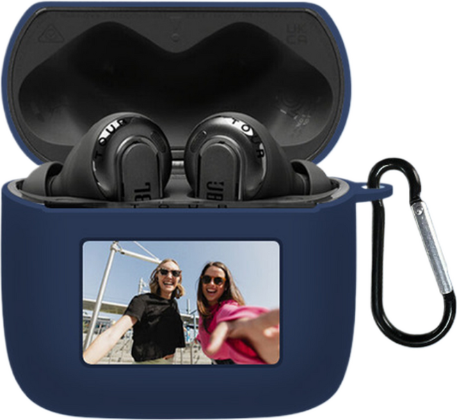 디스티프 JBL Tour Pro/ 2 Tour Pro 3 실리콘 케이스 + 고리 세트, 스카이블루, 1세트, JBL TOUR PRO 2
