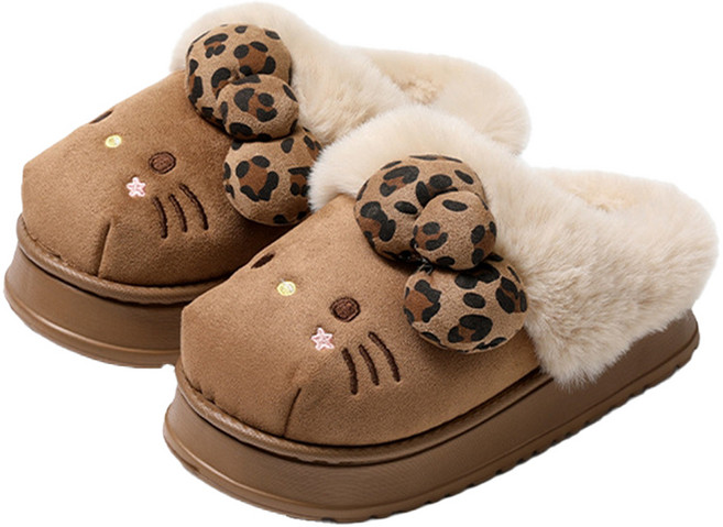 三麗鷗 Hello Kitty 毛絨保暖冬季拖鞋