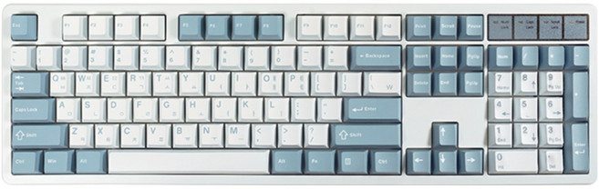 QSENN PBT Cherry 原廠高度韓文鍵帽 122鍵組, 流星, 單一商品, 製造商軸