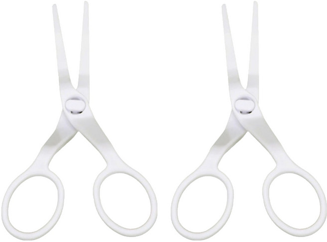 베스톰 케익용 데코 꽃가위 화이트 M, 2개