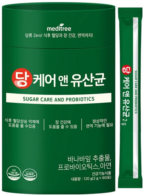 메디트리 당케어 앤 유산균, 120g, 1개