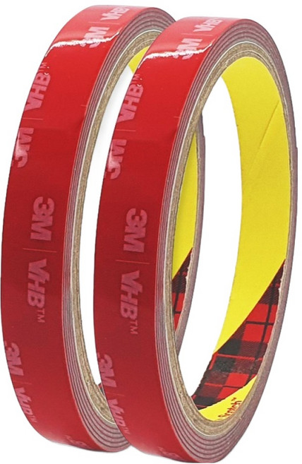 브이에이치비 쓰리엠 초강력 아크릴폼 그레이 양면테이프 12 mm x 1.5 M, 2개