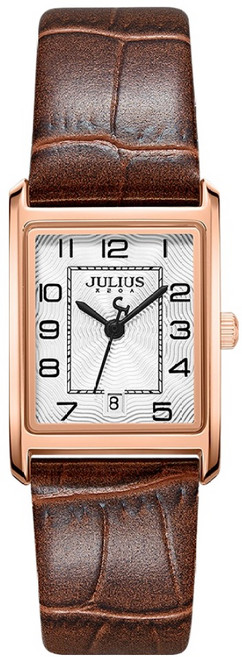 쥴리어스 스퀘어 여성용 커플 시계 JA-1494