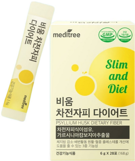 메디트리 비움 차전자피 다이어트, 168g, 1개