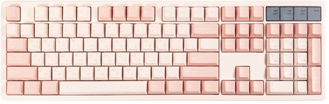 QSENN PBT Cherry高度 韓文鍵帽 122鍵組, 櫻花, 單一商品, 製造商軸