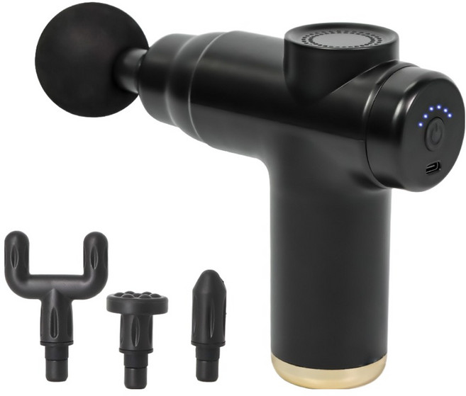 인사이디 무선 전동 미니 마사지건, IMG-10, 블랙