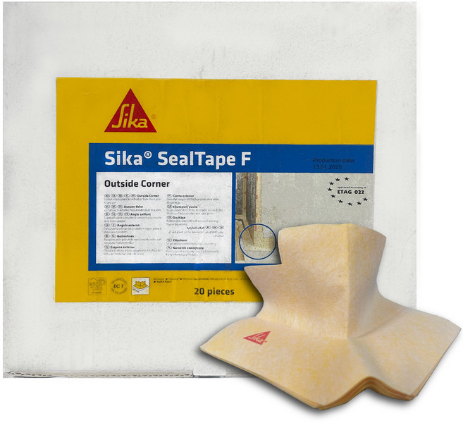 Sika 西卡 接縫收邊用 TPE 材質 外角型 高彈性 防水密封膠帶 F 140mm 20入, 1個