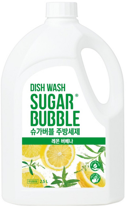 슈가버블 레몬버베나 주방세제, 2.5L, 1개