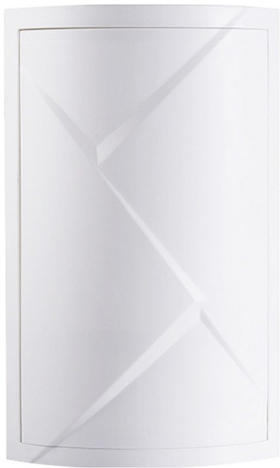 순잠 무타공 회전형 삼각 코너 수납장 S, 화이트, 1개