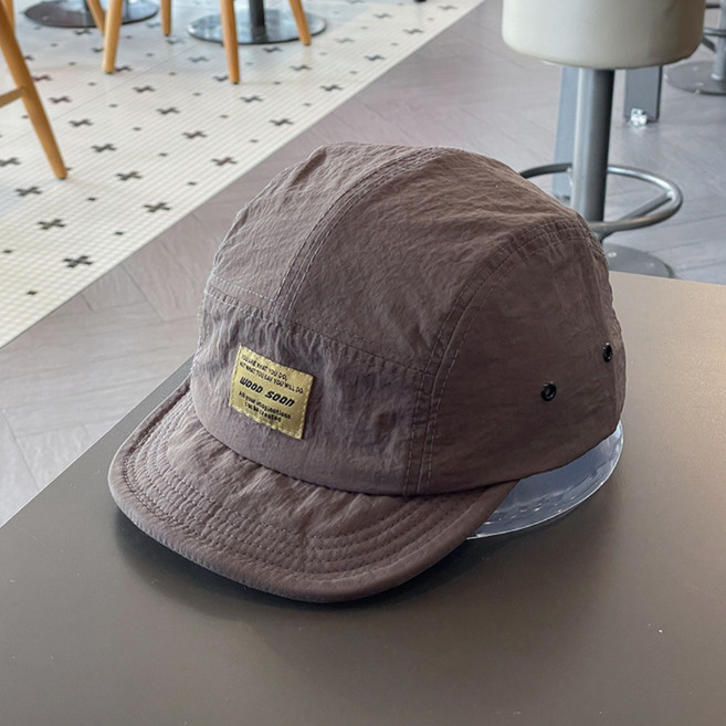 하루이 여행 캠핑 등산용 경량 챙짧은 모자, 차콜, 1개