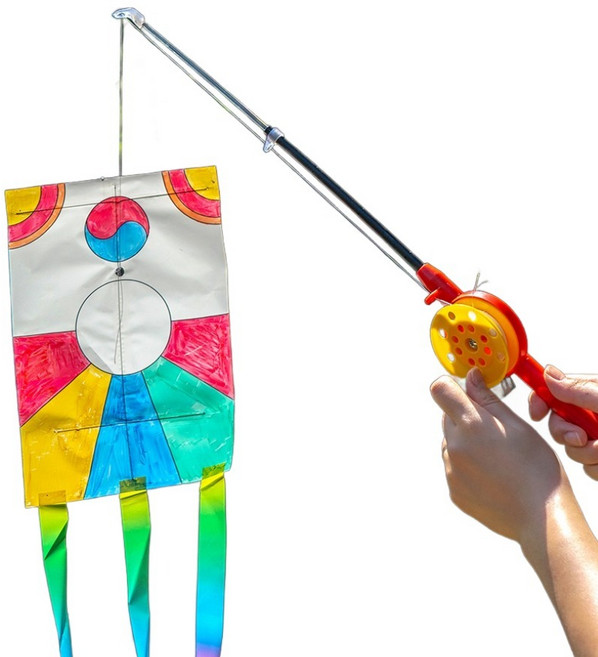 민화샵 전통 낚시연 놀이 방패연 S250006A + S250006_P, 혼합색상, 10개