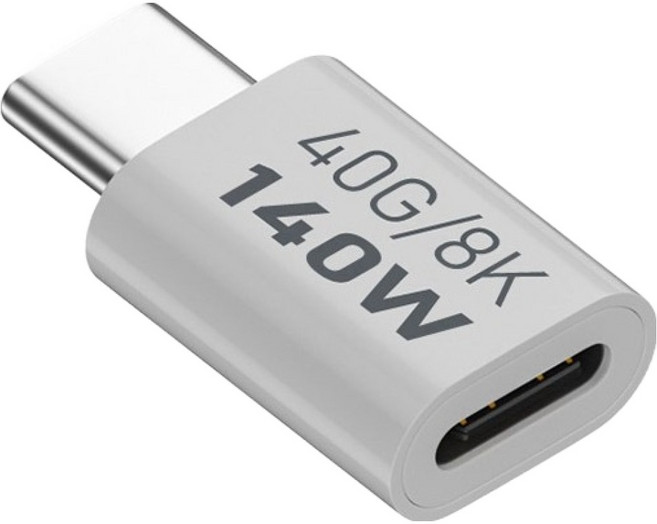 컴스 USB Type C 연장 젠더 MF C타입 140W 40Gbps UHD 8K 60Hz, JA325, 1개