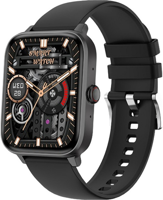 DTAudio 聆翔 智能運動手錶 S50, 黑色, 藍牙, 1.83吋