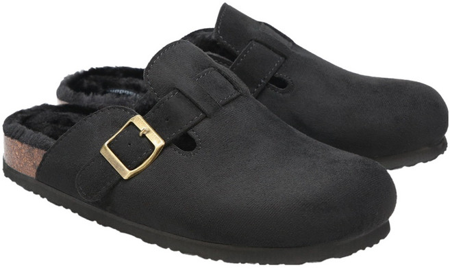 SHOOPEN 女款羊羔絨穆勒鞋 HPCV4FFT01