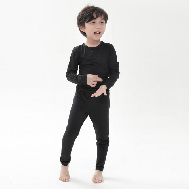 더오투투 아동용 웜 히트택 실내 파자마 상하의 세트