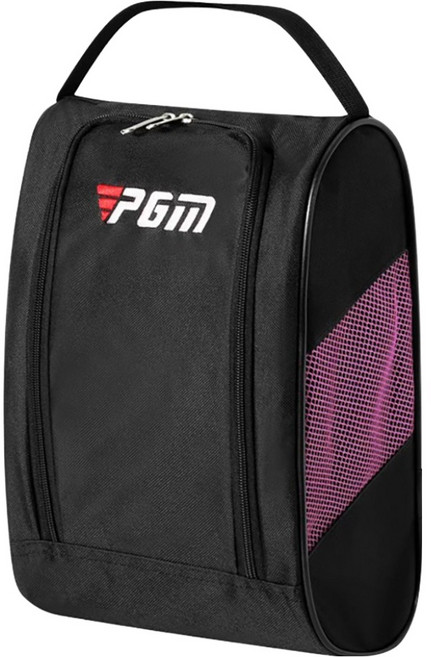 PGM Golf 高爾夫鞋包/透氣鞋袋 PG127, 1個, 黑色 + 粉色