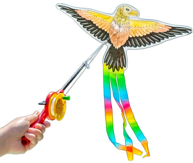 minhwashop 傳統釣魚風箏遊戲 老鷹 S250006B + S250006_P, 10個, 混合顏色