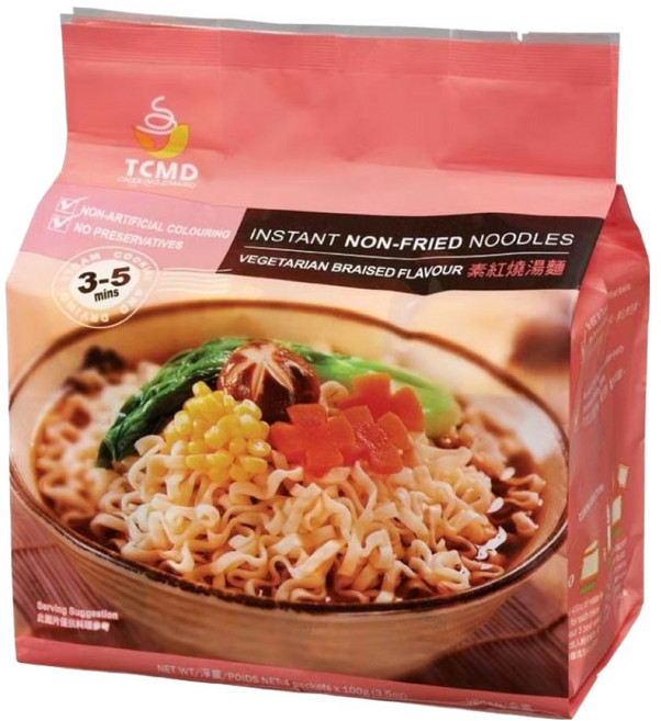 承昌食品 素紅燒湯麵 純素 100g, 4包