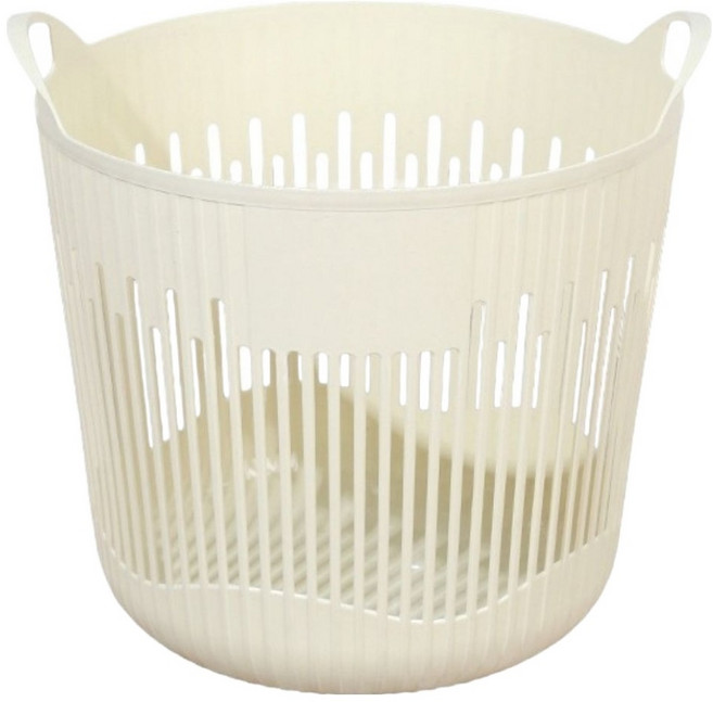 오코로 플라스틱 세탁 빨래바구니, 아이보리
