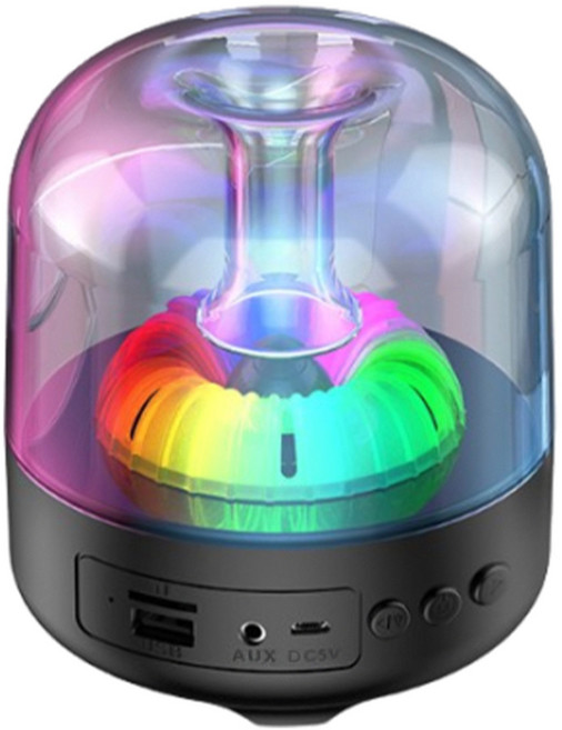 DTAudio 水母炫彩喇叭, 黑色, DTA-M1