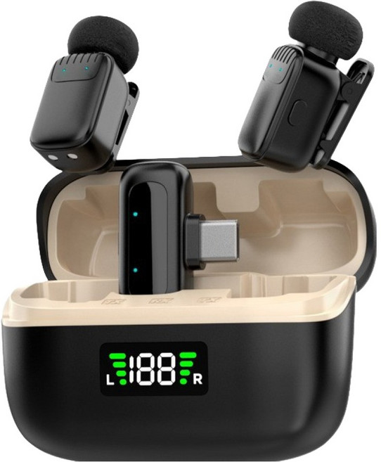 DTAudio 迷你無線收音麥克風, MINI-MIc, 黑色