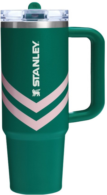 STANLEY 台灣公司貨 防漏吸管隨手杯, 0.88L, 1個, 復古翠綠