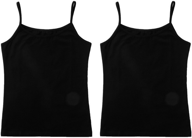 BASE ALPHA ESSENTIALS 棉質彈性基本款細肩帶背心 2件組