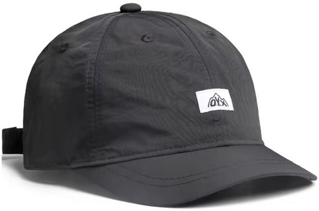 하루이 운동 레저 러닝 경량 숏챙 모자, 블랙, 1개