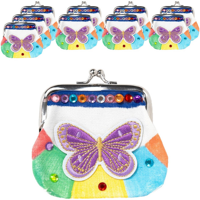 민화샵 전통 동전 지갑 만들기 S2500720, 혼합색상, 10개