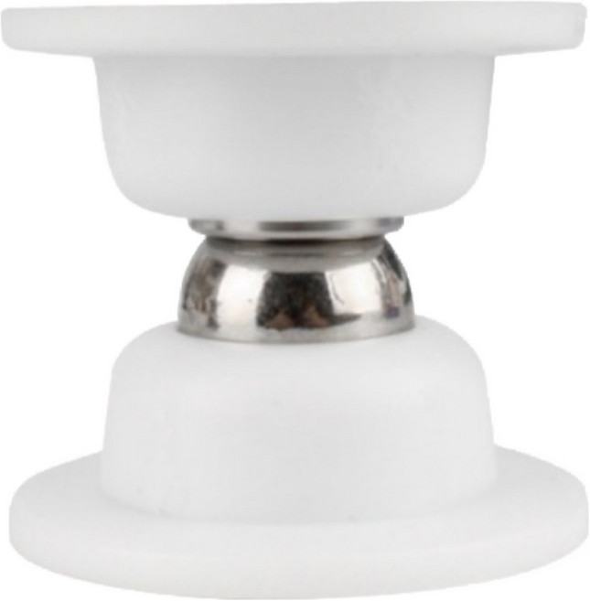 헬로우디 강력 자석 PVC 문충돌방지 도어스토퍼, 화이트, 1개