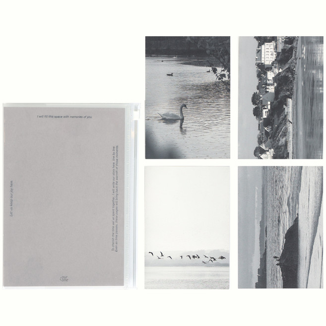 wannathis Our One 口袋型萬年記錄手帳, 灰色帆布, 1個