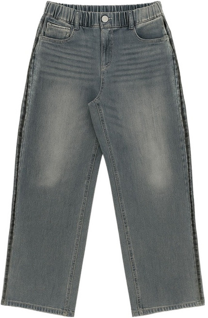 행텐틴즈 오픈 사이드턱 데님팬츠