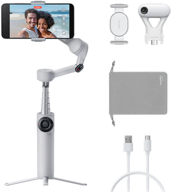 인스타360 액션캠 Flow 2 Plus, 스톤 그레이