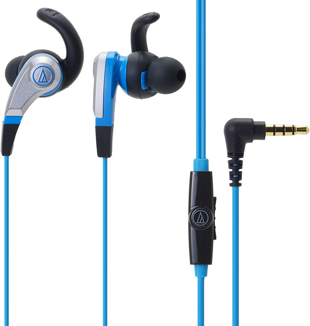 오디오테크니카 다이나믹 드라이버 3.5mm 유선 이어폰 ATH-CKX5iS 블루