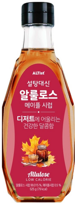 설탕대신 알룰로스 메이플 시럽, 525g, 1개
