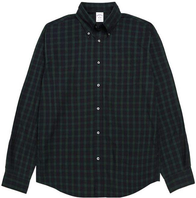 브룩스브라더스 남성용 프라이데이 블랙와치 패턴 셔츠