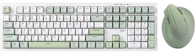 지클릭커 오피스프로 사일런스 M 무소음 무선 블루투스 키보드 버티컬 마우스 세트 108, GreenWich RC1, WMK700, 일반형