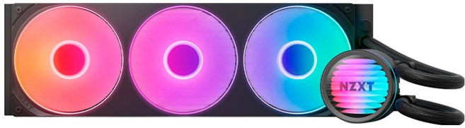 NZXT 恩傑 KRAKEN CORE 360 RGB CPU 散熱器, RL-KR36C-B1, 黑色, 1個
