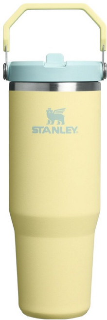 STANLEY 台灣公司貨 經典系列 IceFlow 手提吸管杯2.0, 0.88L, 萊姆黃, 1個