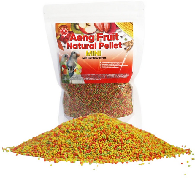 리프패럿 앵프룻 소형 앵무새 과일 펠렛 먹이, 350g, 1개