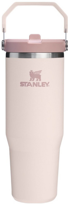 STANLEY 台灣公司貨 經典系列 IceFlow 手提吸管杯2.0, 0.88L, 山櫻粉, 1個