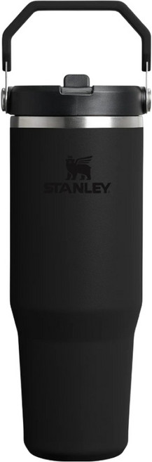 STANLEY 台灣公司貨 經典系列 IceFlow 手提吸管杯2.0, 0.88L, 消光黑, 1個
