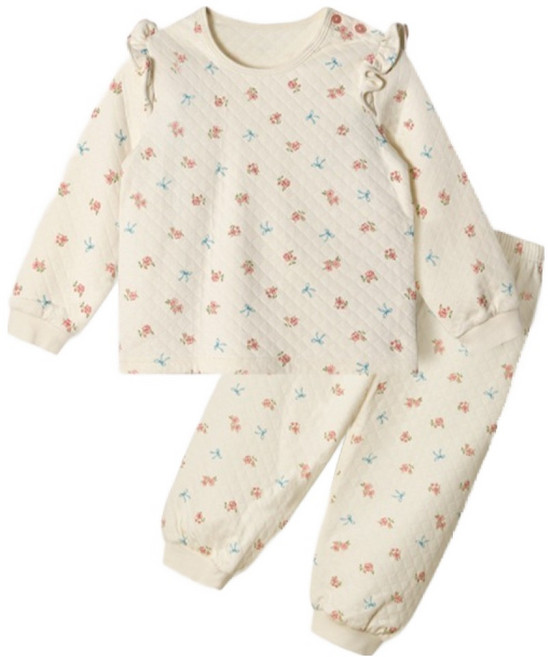 유니프랜드 릴리 삼중지 보온 면 9부 상하 내의 세트