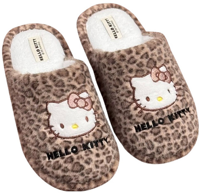 三麗鷗 Hello Kitty 冬季毛絨拖鞋