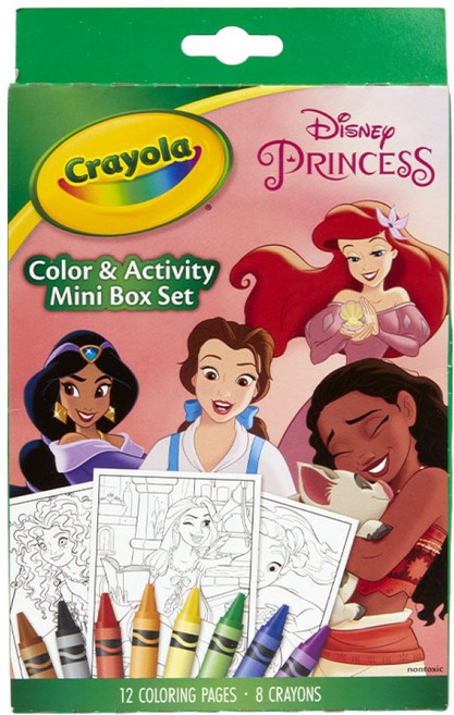 크레욜라 컬러링 크레용 미니박스 디즈니 프린세스, 8색, 1개
