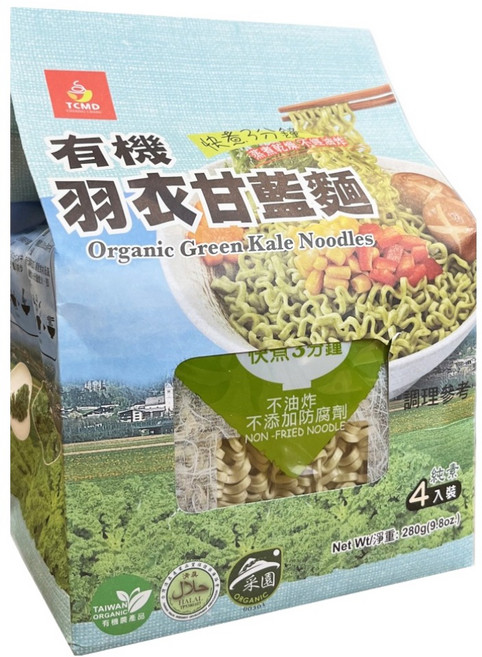 承昌食品 有機羽衣甘藍麵, 1個, 280g